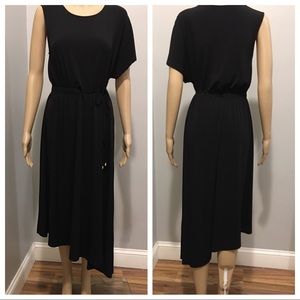 DKNY Black asymmetrical dress